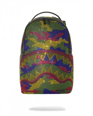 Σακιδια Sprayground Trippy Trinity Crystal Dlxsf καμουφλάζ φουξια | 1478HTXAP