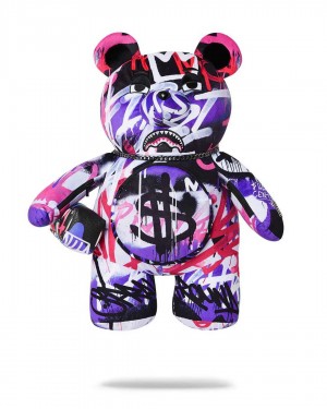 Σακιδια Sprayground Vandal Couture Teddy Bear μωβ | 4136NVUZP