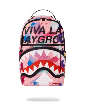 Σακιδια Sprayground Viva La Spray Dlxs ροζ | 0236DJCVF