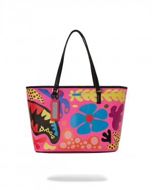 Τσαντεσ Sprayground Wild Flora Tote φουξια | 3972LWJXI