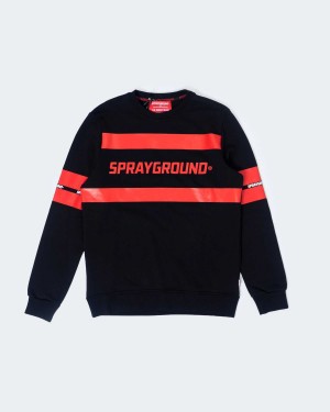 Φούτερ ανδρικα Sprayground Team Crew μαυρα | 0583AVWDX