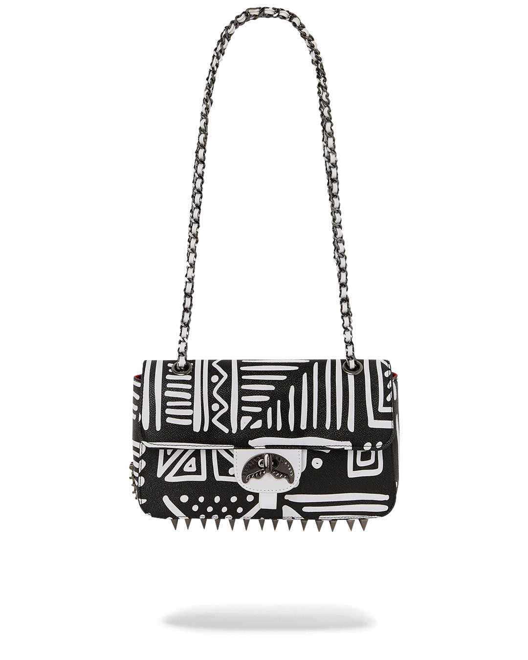 Pochette Sprayground Pochette Ai Tribal Courture Turn-lock Hand Clutch μαυρα | 7301SEYBA