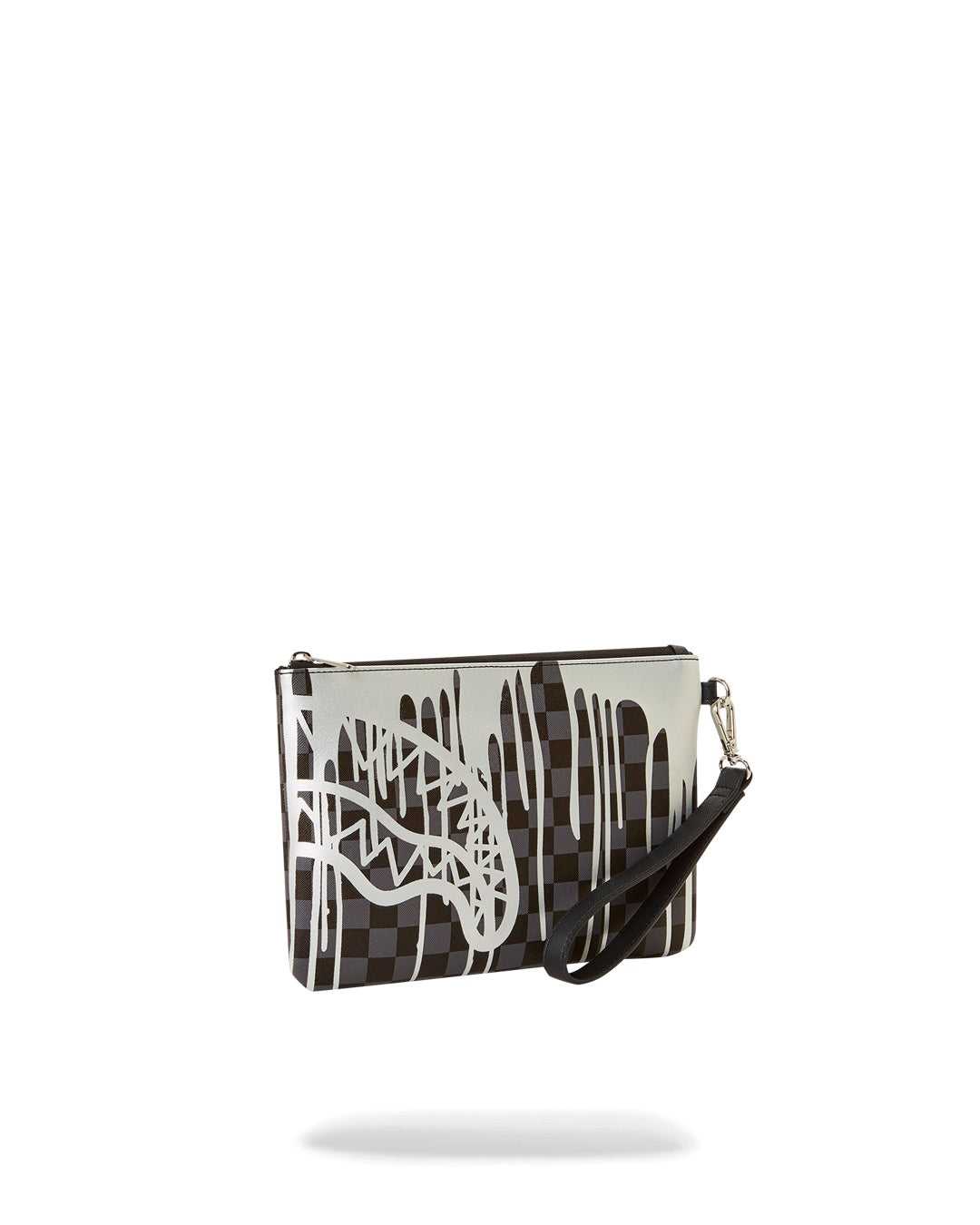 Pochette Sprayground Pochette Drips Pouchette Πλατίνα μαυρα | 1374GZFWK