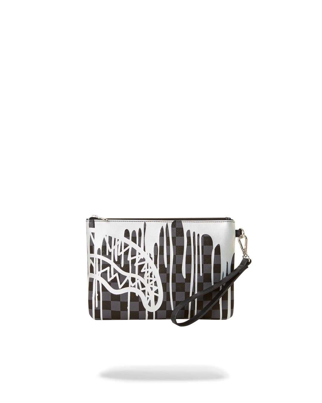 Pochette Sprayground Pochette Drips Pouchette Πλατίνα μαυρα | 1374GZFWK