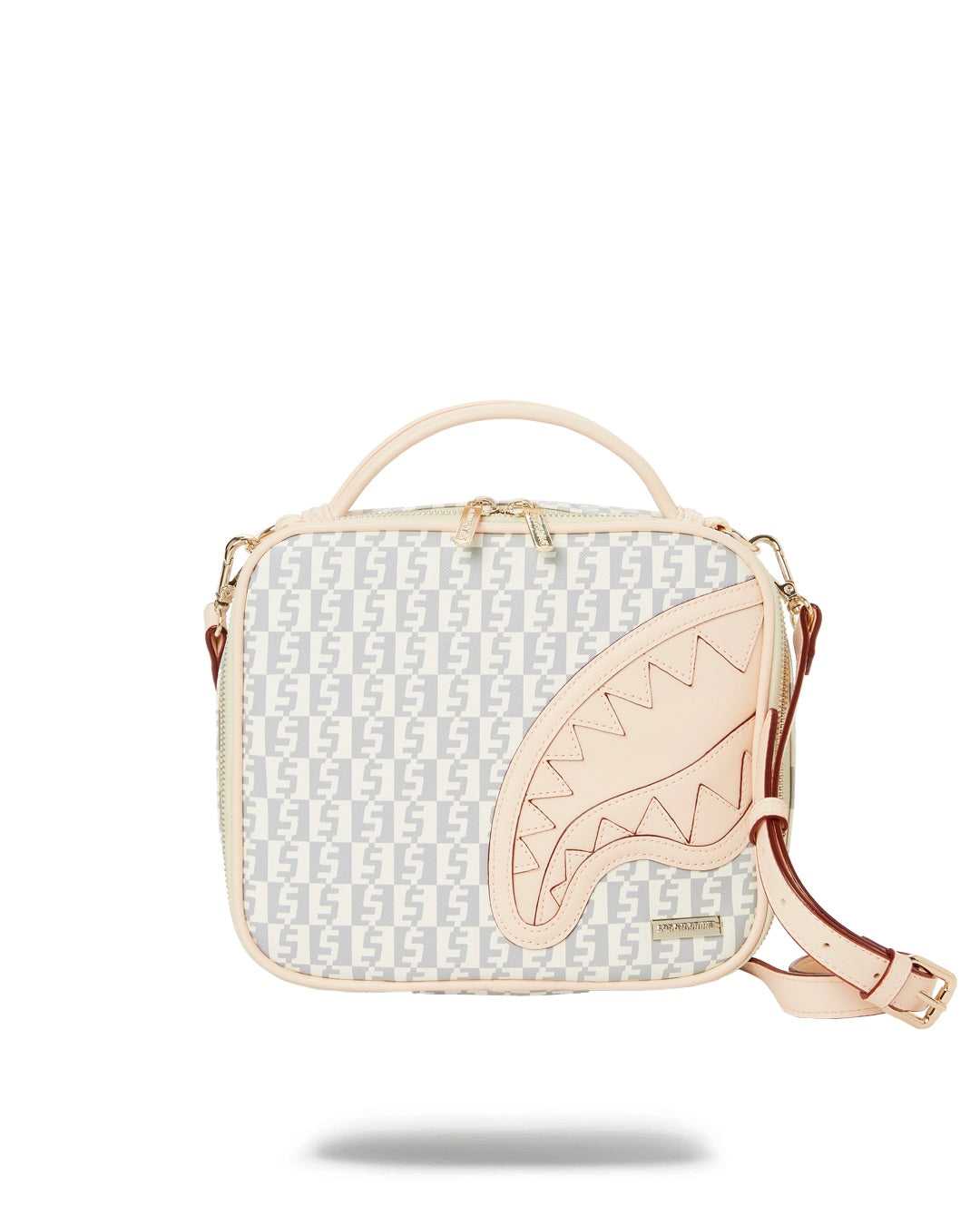 Pochette Sprayground Pochette Money Checkered Toiletry With Strap ροζ ασπρα | 0398XGOKV