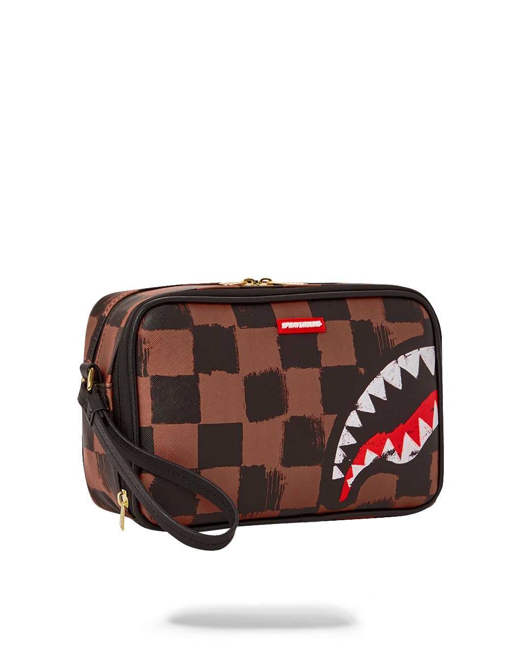 Pochette Sprayground Pochette Sharks In Paris Painted Toiletry καφε | 9128YOQDI