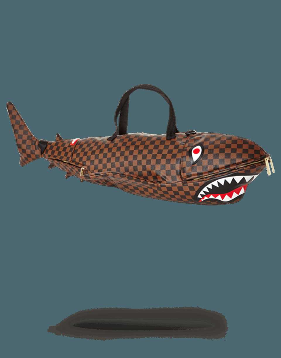 Small Bags Sprayground A Sharks In Paris καφε | 1253ISPXT