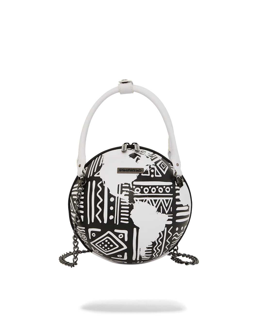 Small Bags Sprayground Ai Tribal Courture Globe Handbag ασπρα | 2780NCHAP