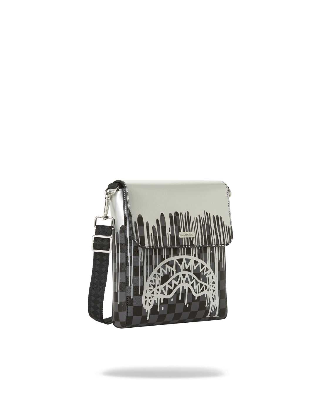 Small Bags Sprayground Drips Messenger Πλατίνα μαυρα | 5648AXSIJ