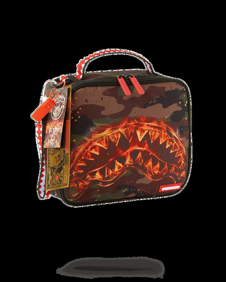 Small Bags Sprayground Fire Shark Snack Pack πρασινο | 9628AGDIX