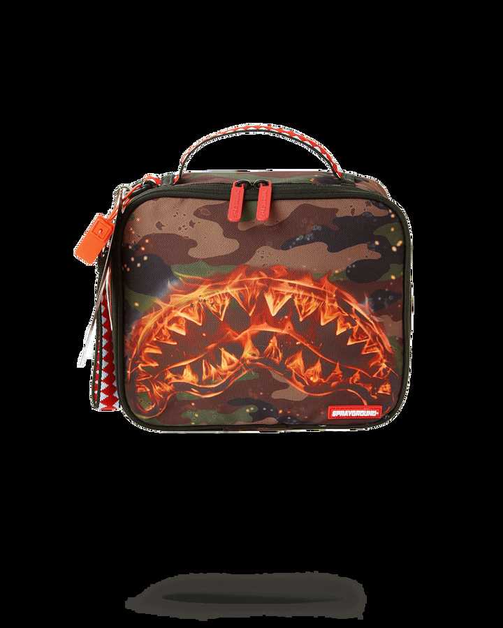 Small Bags Sprayground Fire Shark Snack Pack πρασινο | 9628AGDIX