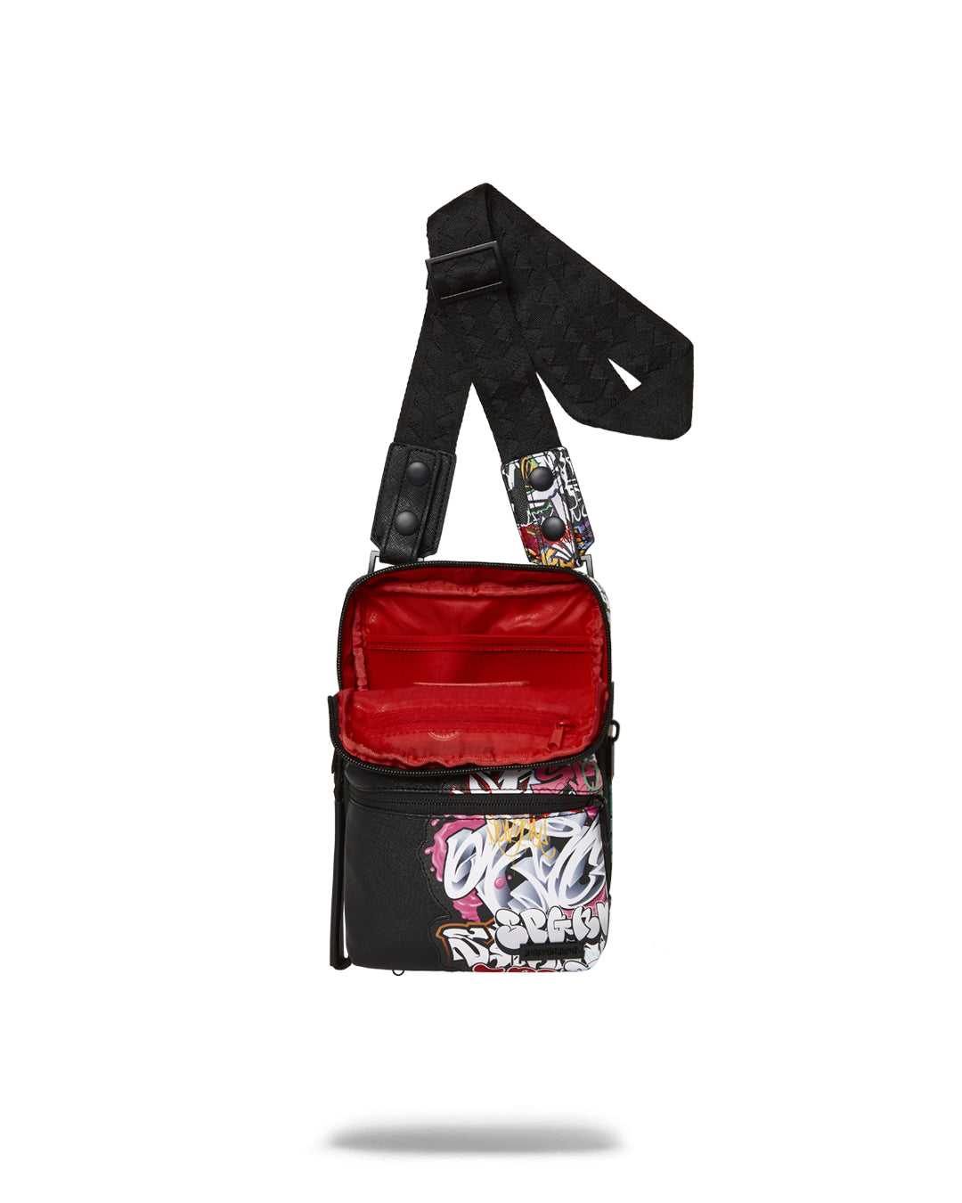 Small Bags Sprayground Half Graff Sling μαυρα | 0681XEMCZ