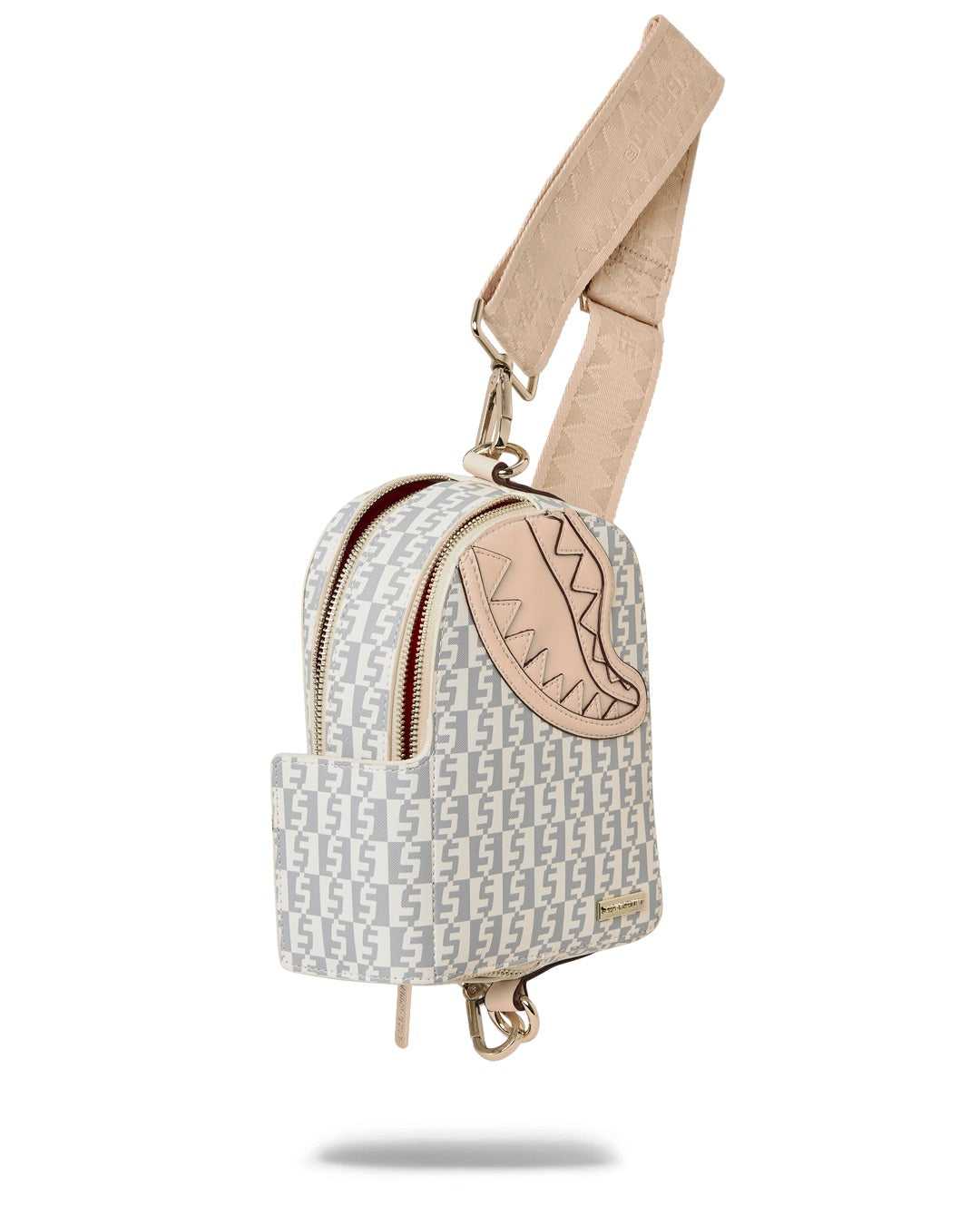 Small Bags Sprayground Money Checkered Crossbody ροζ ασπρα | 9503WBLEP