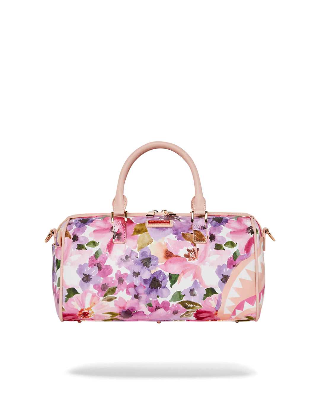 Small Bags Sprayground Painted Floral Shark Mini Duffle ροζ | 6104QNGEV