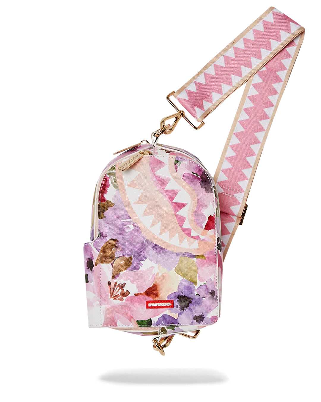 Small Bags Sprayground Painted Floral Sling ροζ | 9327MRNCP