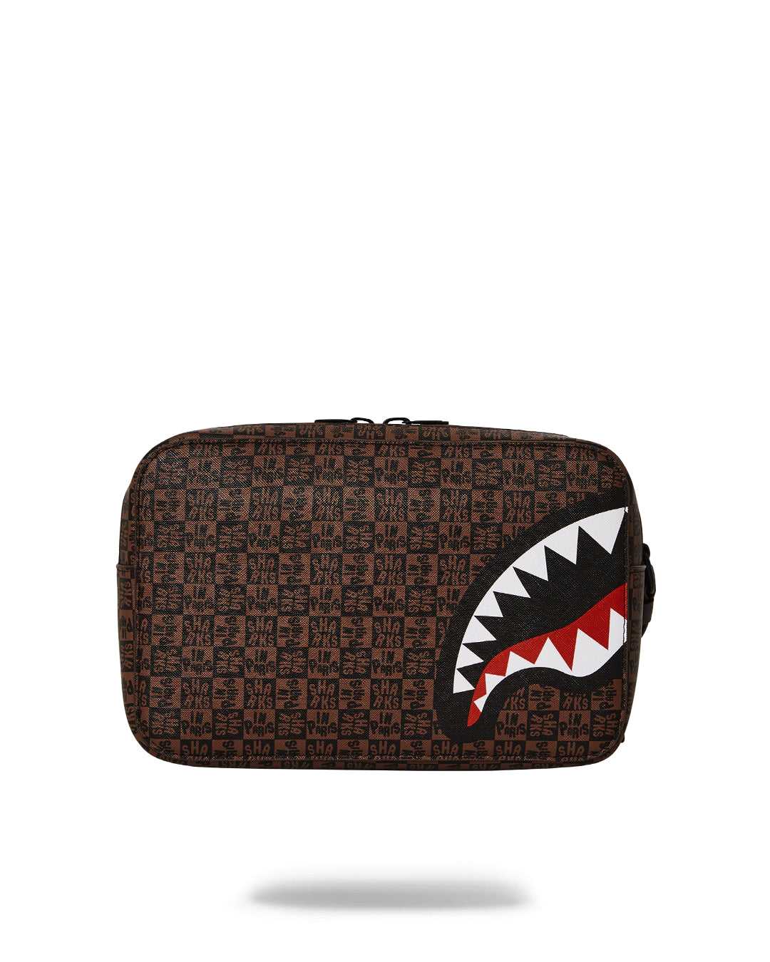 Small Bags Sprayground Sharks In Paris Check Toiletry καφε | 4931VCFSL