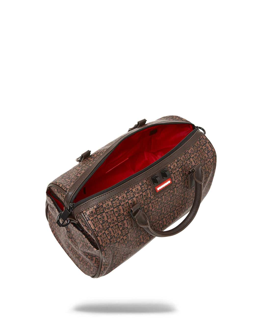 Small Bags Sprayground Sharks In Paris Check Mini Duffle καφε | 2704ZGIUS