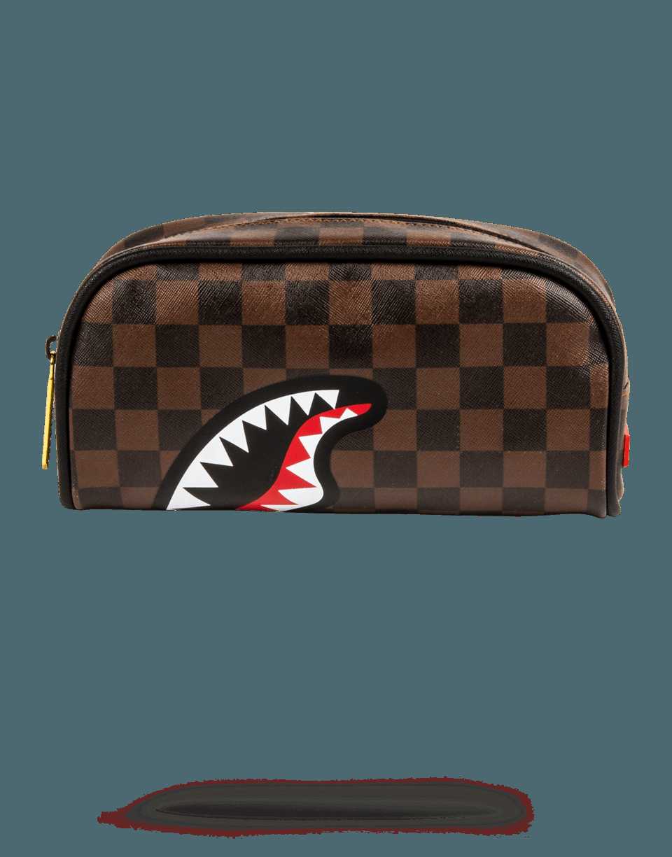 Small Bags Sprayground Sharks In Paris Pouch καφε | 4807ODPNH