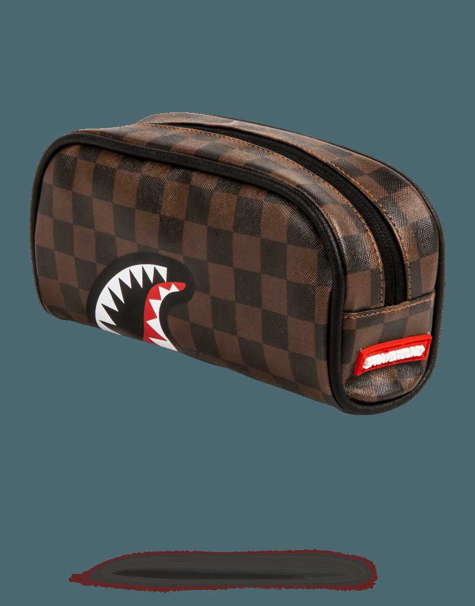 Small Bags Sprayground Sharks In Paris Pouch καφε | 4807ODPNH