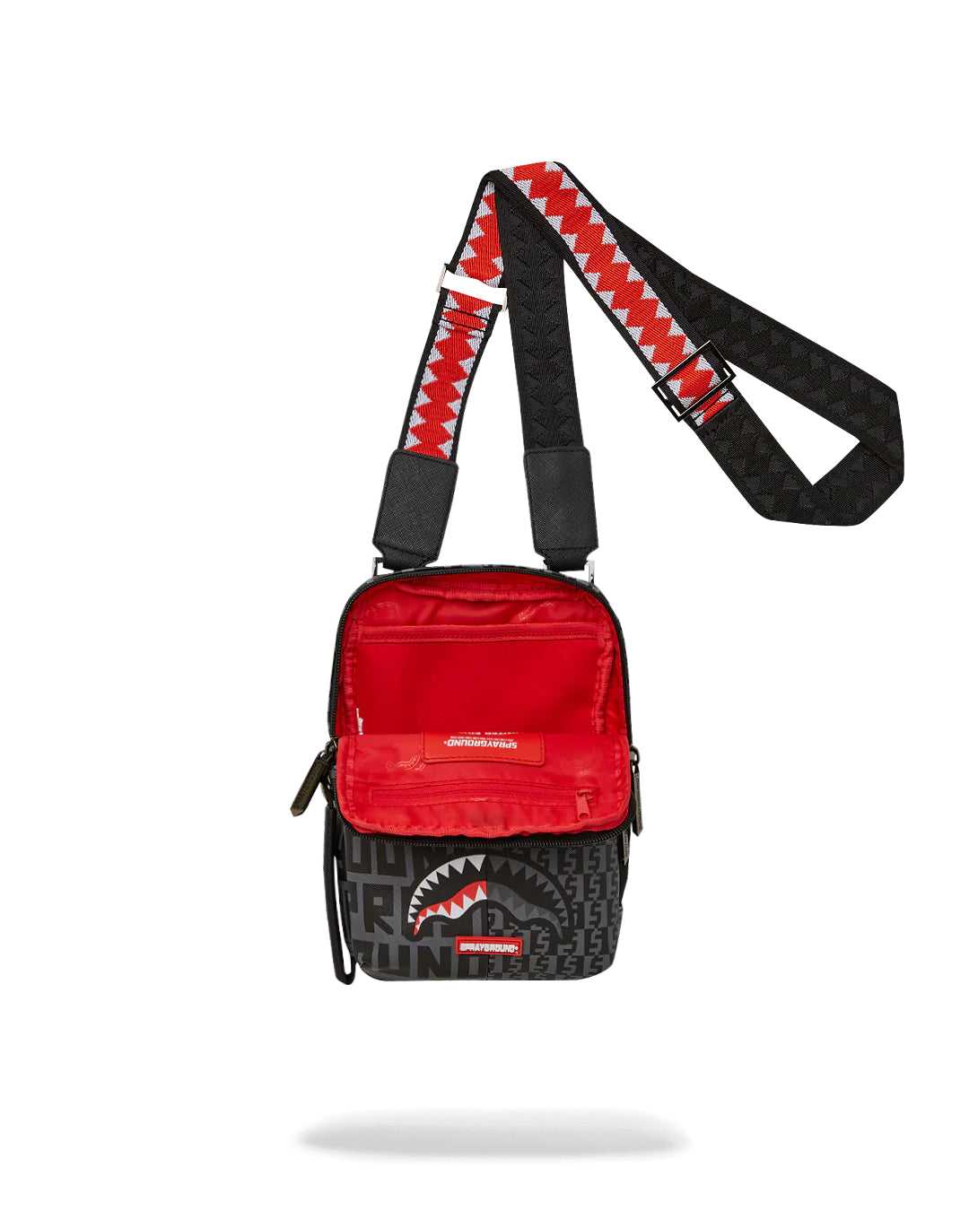 Small Bags Sprayground Split Infinity Check Sling γκρι | 9428TKCRH