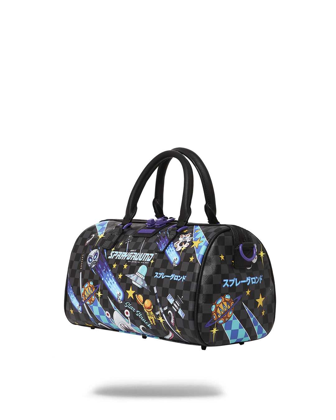 Small Bags Sprayground Wtf Alien Invasion Mini Duffle μαυρα | 9281TLQFN