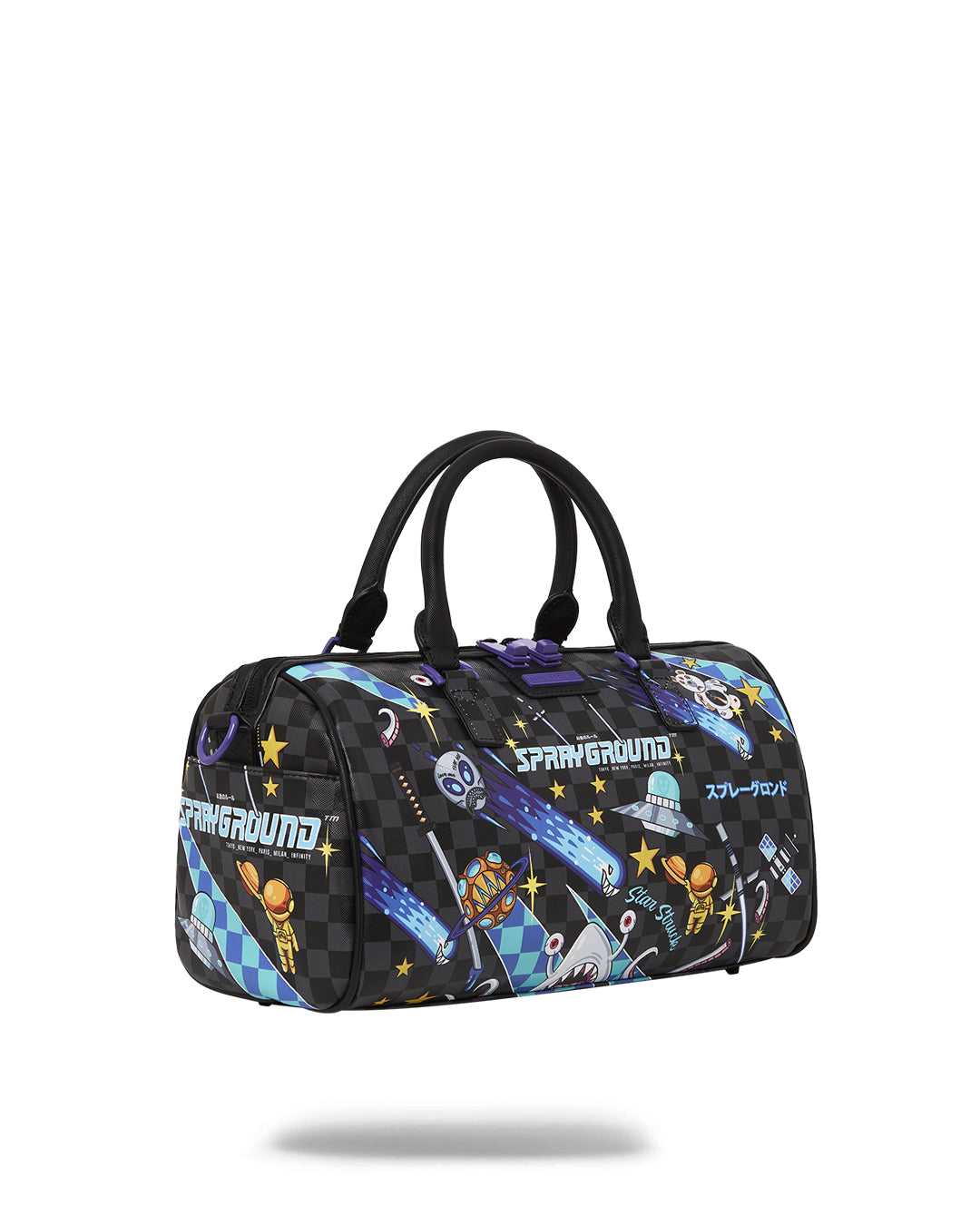 Small Bags Sprayground Wtf Alien Invasion Mini Duffle μαυρα | 9281TLQFN