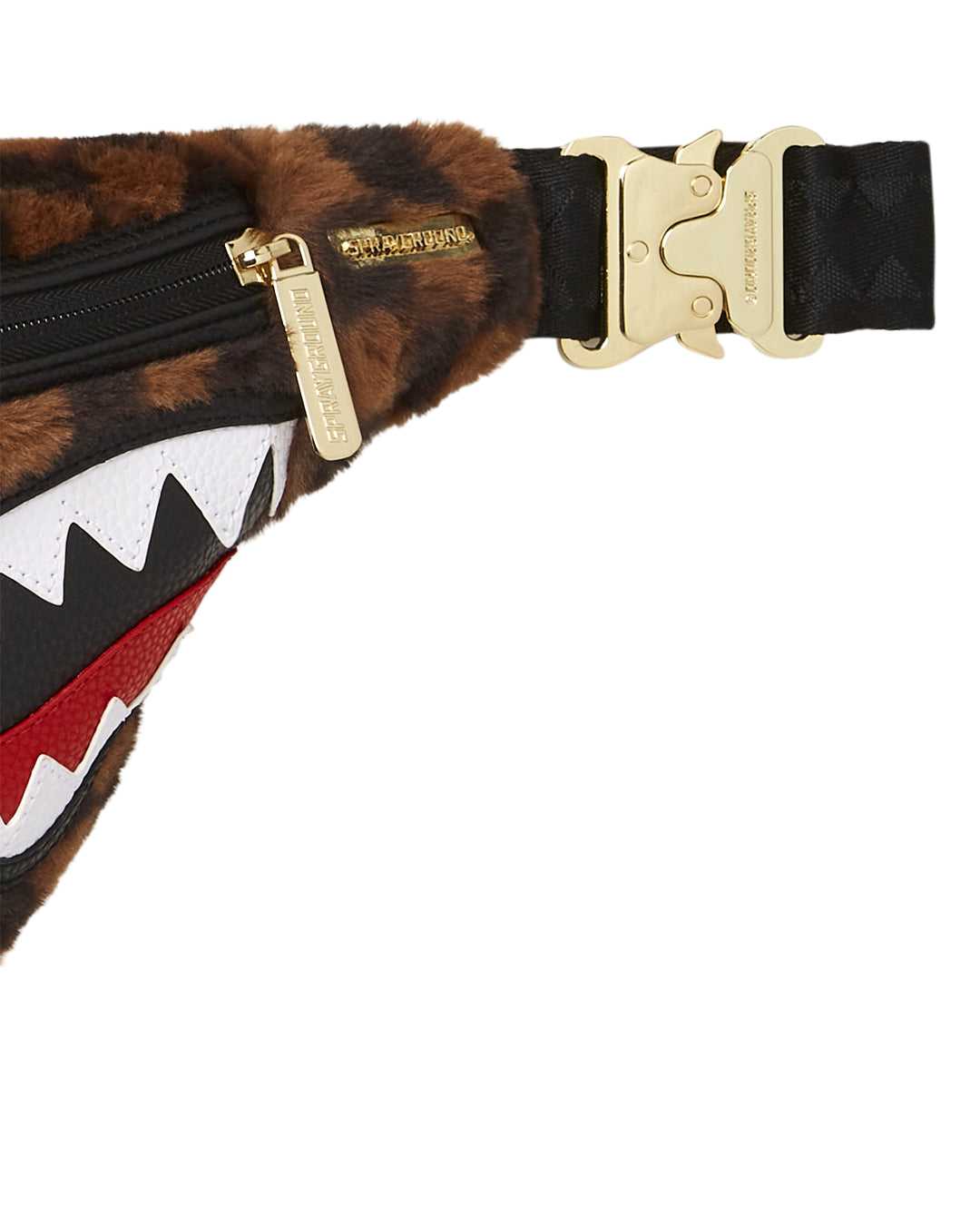 Waist bag Sprayground Fur Sharks In Paris Savvy Crossbody καφε | 1479GHVSW