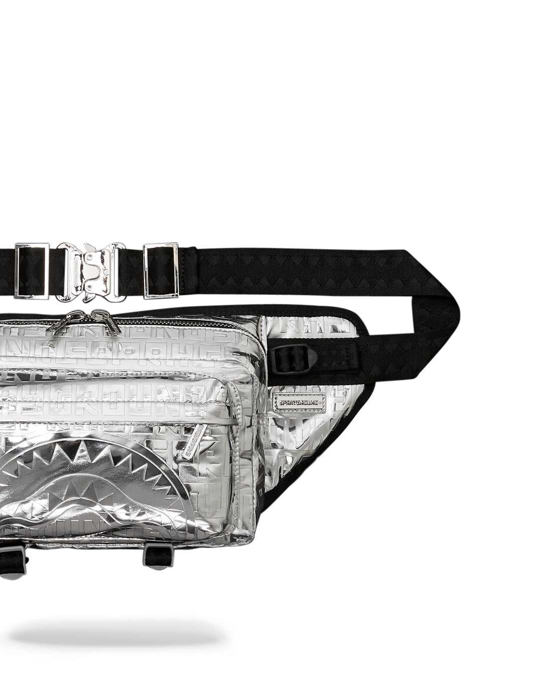 Waist bag Sprayground Metallic Infiniti Crossbody μεταλλικός ασημι | 0148MENSD