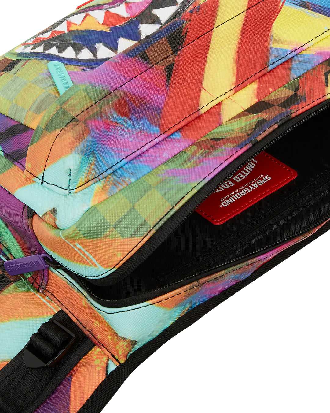 Waist bag Sprayground Sharks In Paint Cargo Crossbody κοκκινα | 9172TMHYD