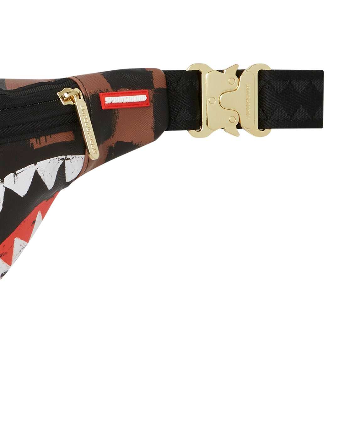 Waist bag Sprayground Sharks In Paris Painted Crossbody καφε | 4987BMDSW