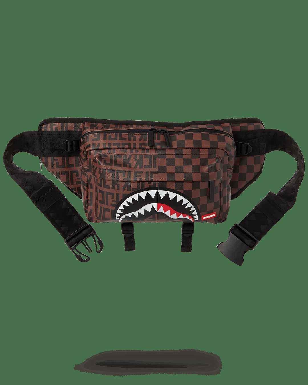 Waist bag Sprayground Split Checkered Doubleside Crossbody καφε | 7934DMLTZ