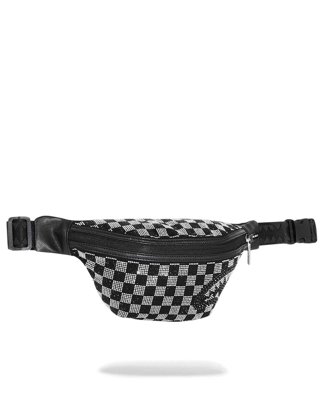 Waist bag Sprayground Trinity Checkered Crossbody μαυρα | 6897SJWDQ