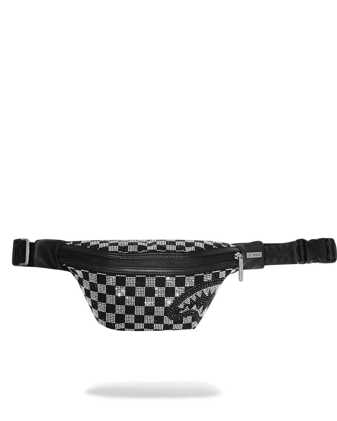 Waist bag Sprayground Trinity Checkered Crossbody μαυρα | 6897SJWDQ