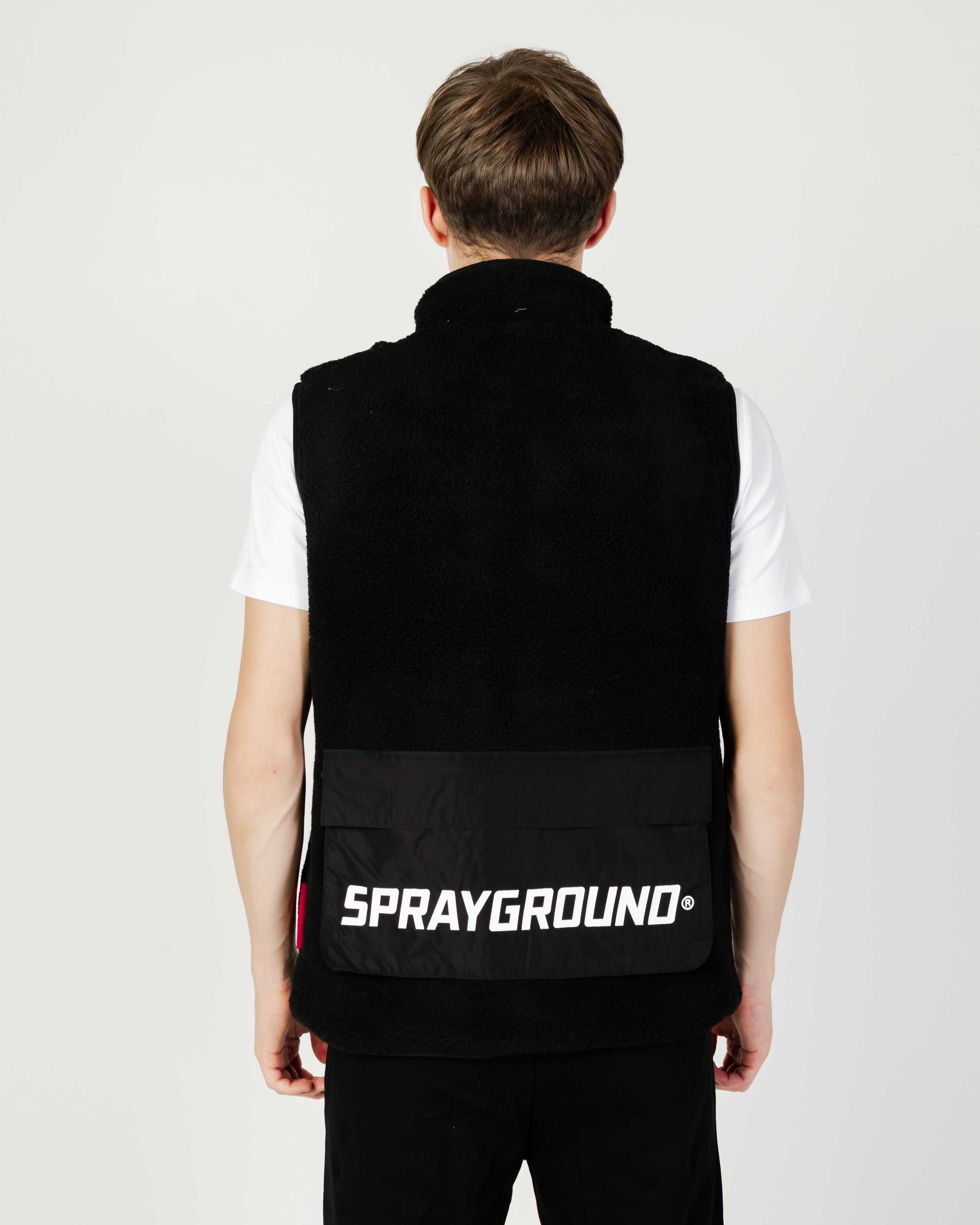 Κοστούμι Gilet ανδρικα Sprayground Gilets Gilet Teddy μαυρα | 2457LBNHC