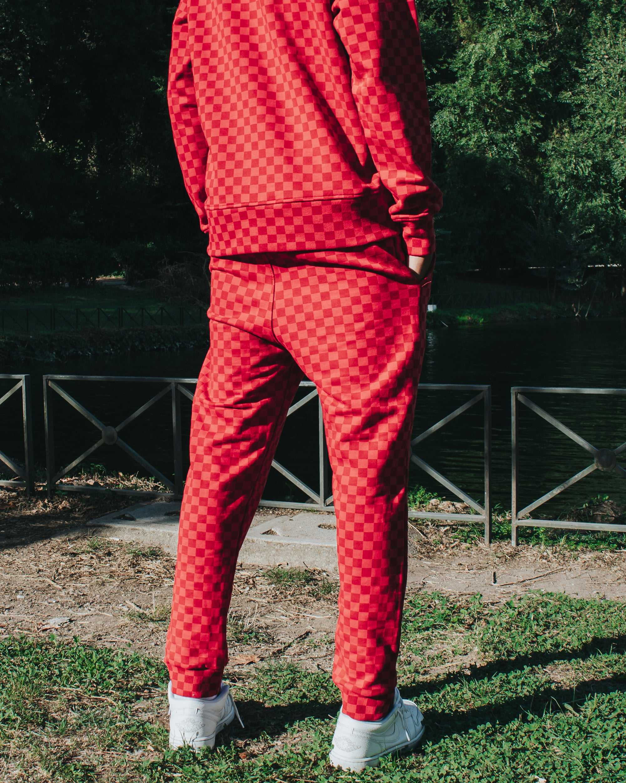 Παντελονι Jogger ανδρικα Sprayground Basic Pants κοκκινα | 9325ZNYDQ