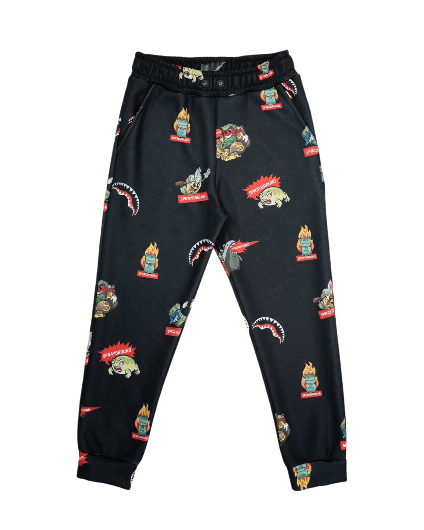 Παντελονι Jogger ανδρικα Sprayground Patch All-in Pants μαυρα | 0682NRQCG