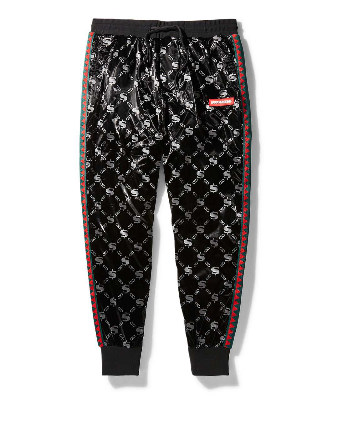 Παντελονι Jogger ανδρικα Sprayground Sg Logo-vsm Glossy μαυρα | 1547JGSUT