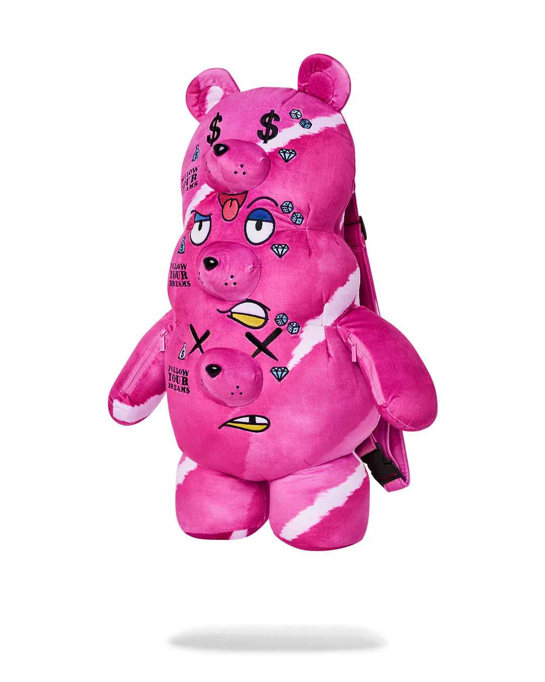 Σακιδια Sprayground 3 Headed Bear Teddy Bear ροζ | 3971KGEJN