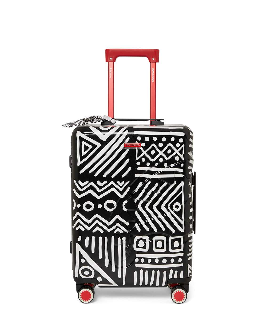 Βαλιτσεσ Sprayground Ai Tribal Courture Shark Shaped Carryon μαυρα | 8143YEMBH