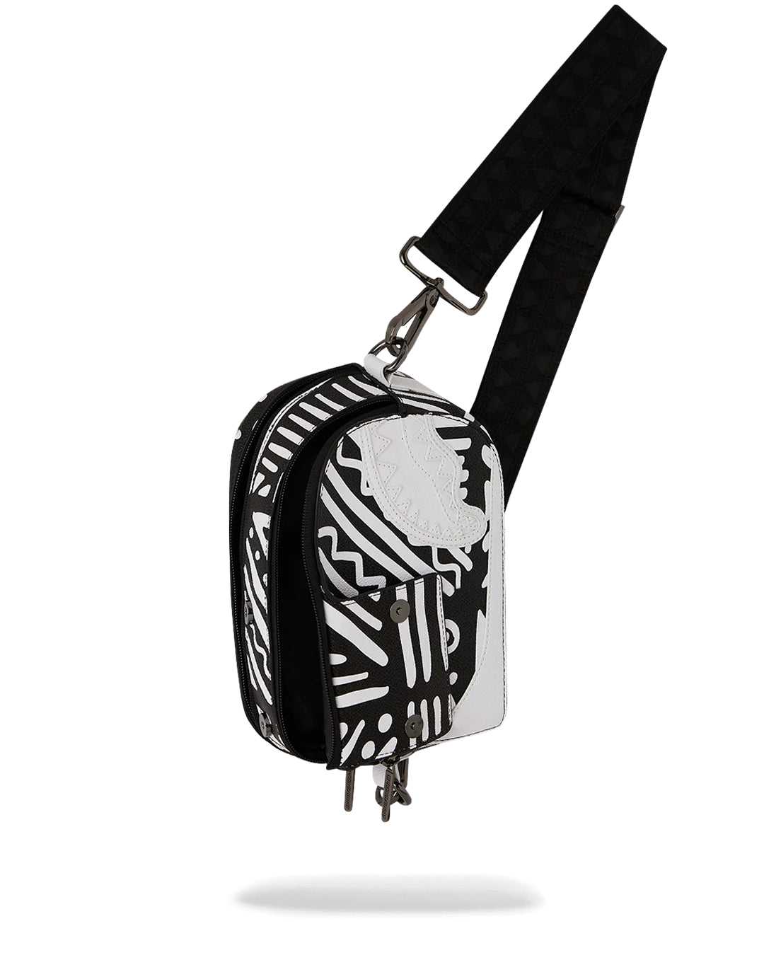 Σακιδια Sprayground Ai Tribal Courture Sling ασπρα | 1290UJGNF