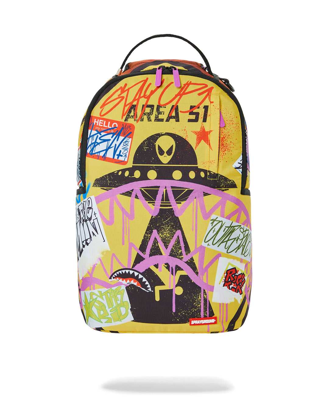 Σακιδια Sprayground Alien Trashed Sign Dlxsr πορτοκαλι | 6135VEIQC