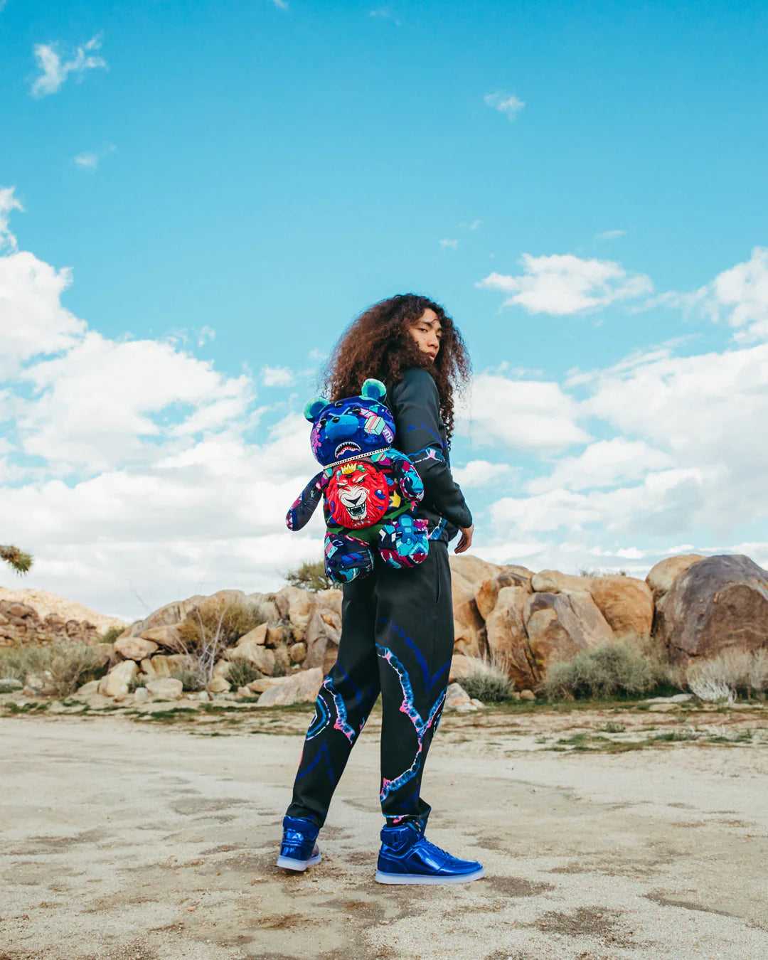 Σακιδια Sprayground Astro Psycho Bear μωβ | 5793SCOVL