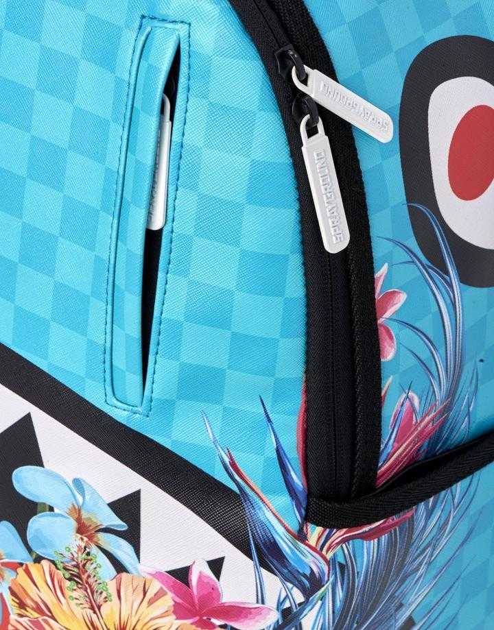 Σακιδια Sprayground Blossom Shark τυρκουάζ | 3952XQIHN