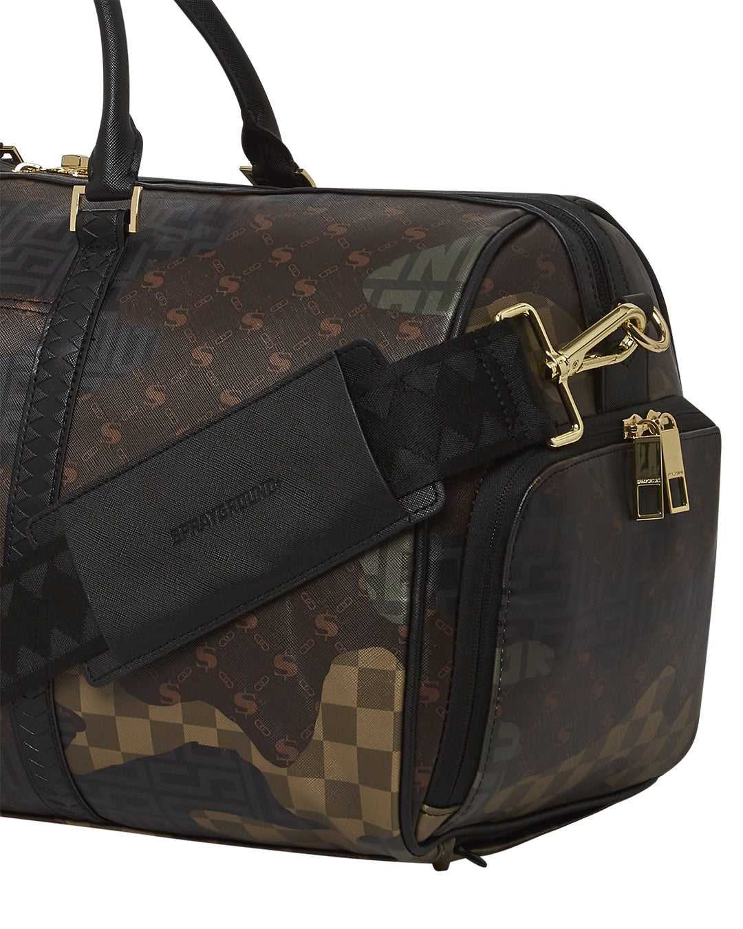 Τσαντεσ Sprayground Branded Duffle καμουφλάζ καφε | 4972ODMYP