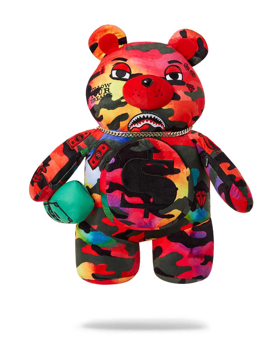 Σακιδια Sprayground Camoburst Bear μαυρα | 5492UGCIK