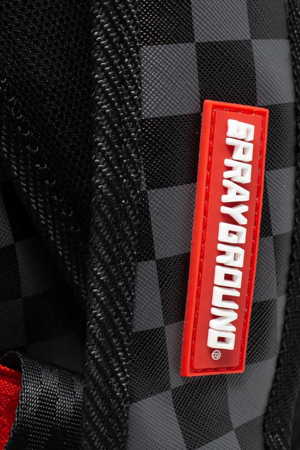 Σακιδια Sprayground Checkered Sharks In Paris μαυρα | 2174VYTGU