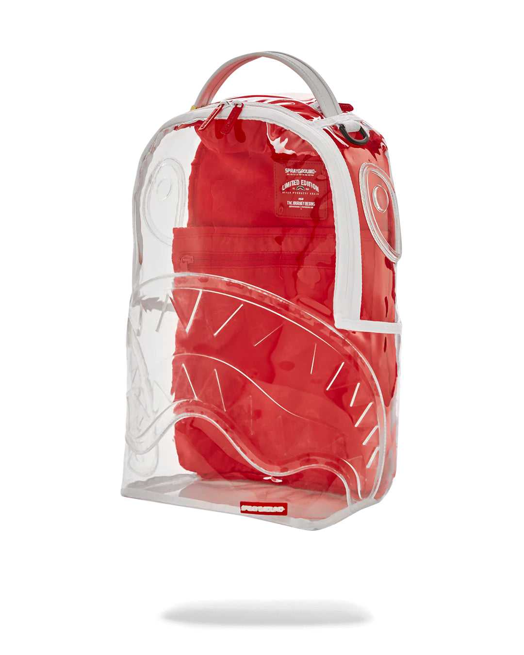 Σακιδια Sprayground Clear Embossed Sharks In Paris Dlxsv ασπρα | 7508GOMSY