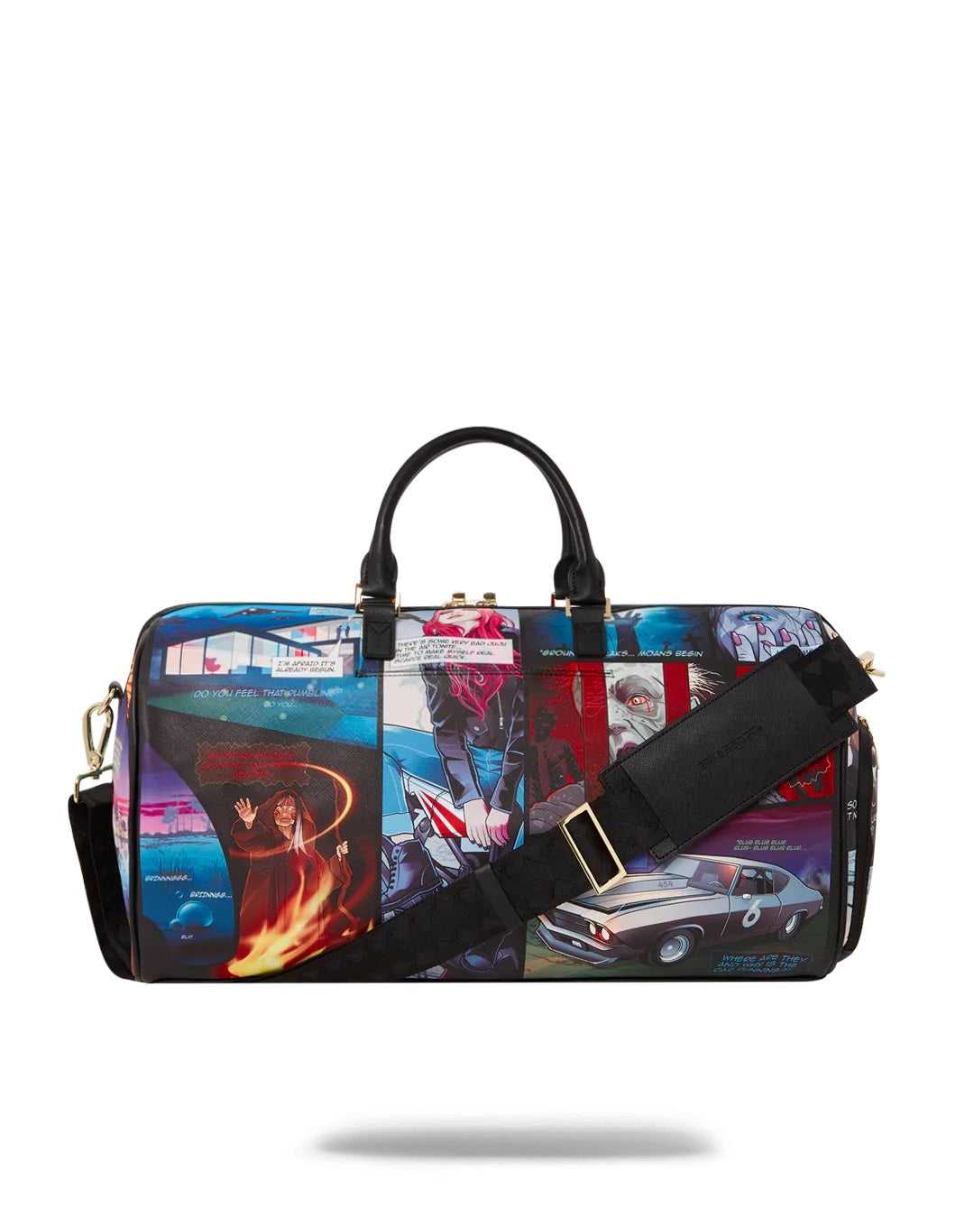 Τσαντεσ Sprayground Comic Chaos Duffle μαυρα | 3609NQCXD