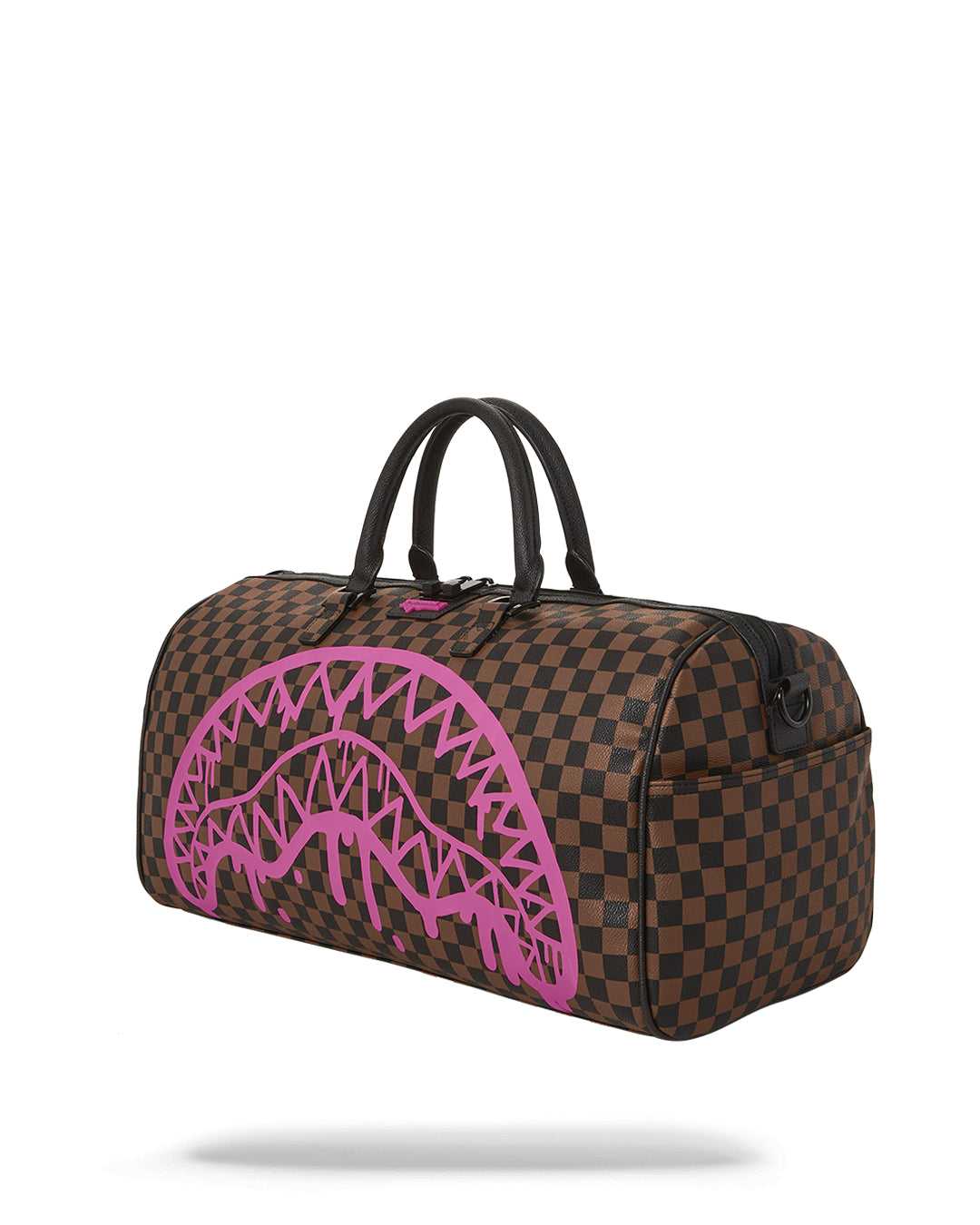 Τσαντεσ Sprayground Drip Check Duffle ροζ καφε | 1564KIJNX