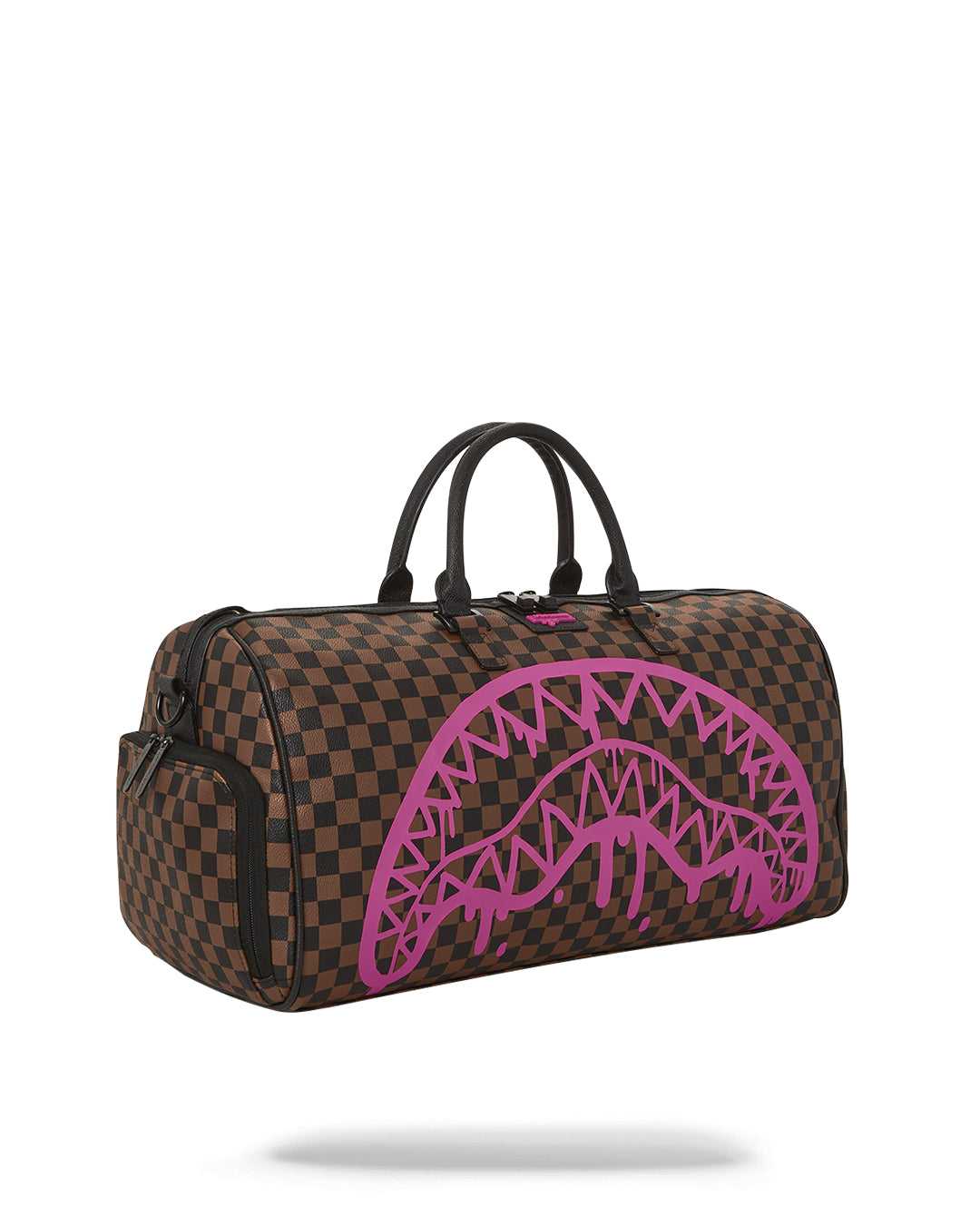 Τσαντεσ Sprayground Drip Check Duffle ροζ καφε | 1564KIJNX